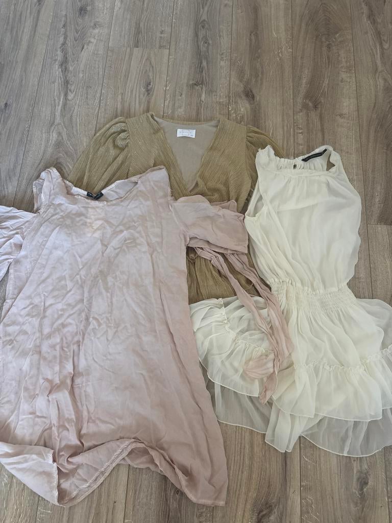 Zomerjurkjes - Zara en Lvcilia, Kleding | Dames, Jurken, Verzenden, Wit, Nieuw, Knielengte