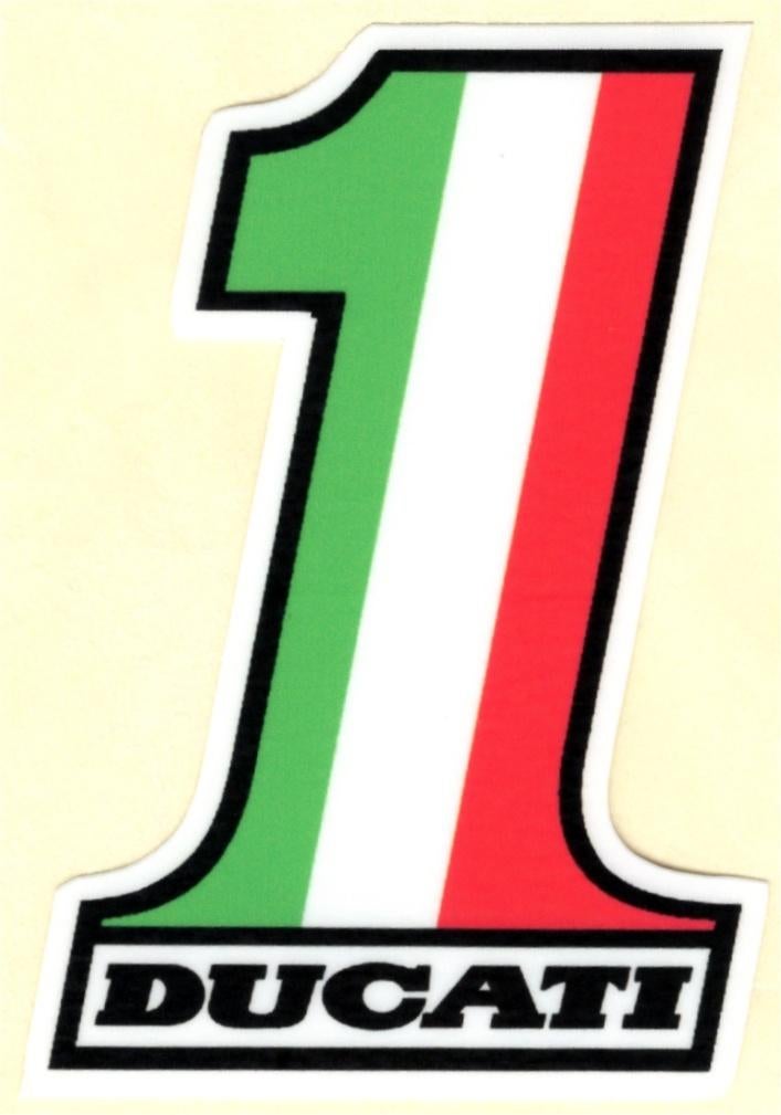 Ducati Nr. 1 sticker, Ophalen of Verzenden