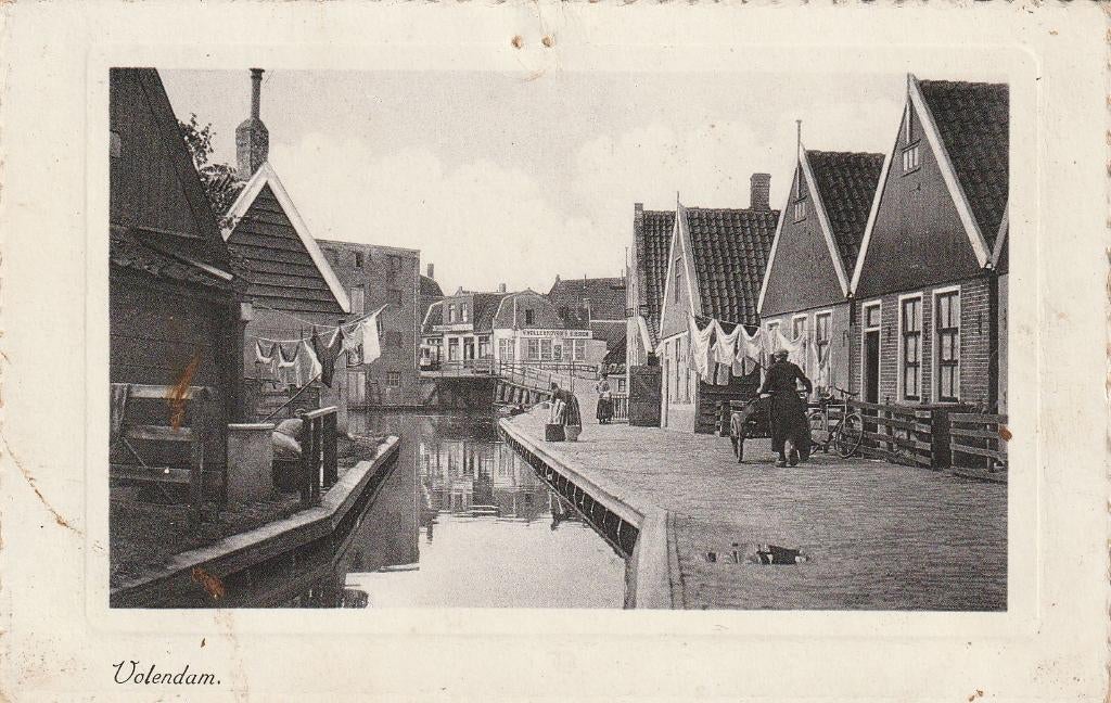09136 Volendam, Verzenden, 1940 tot 1960, Ongelopen, Noord-Holland