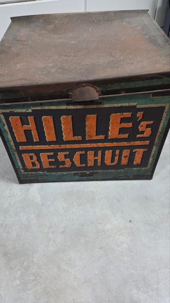 Hille's beschuit blik, Ophalen of Verzenden, Gebruikt, Beschuit, Overige merken