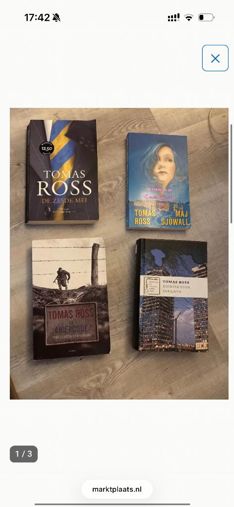 13 boeken Nederlands beste schrijver Tomas RosS, Ophalen of Verzenden, Zo goed als nieuw, Tomas Ross, Nederland
