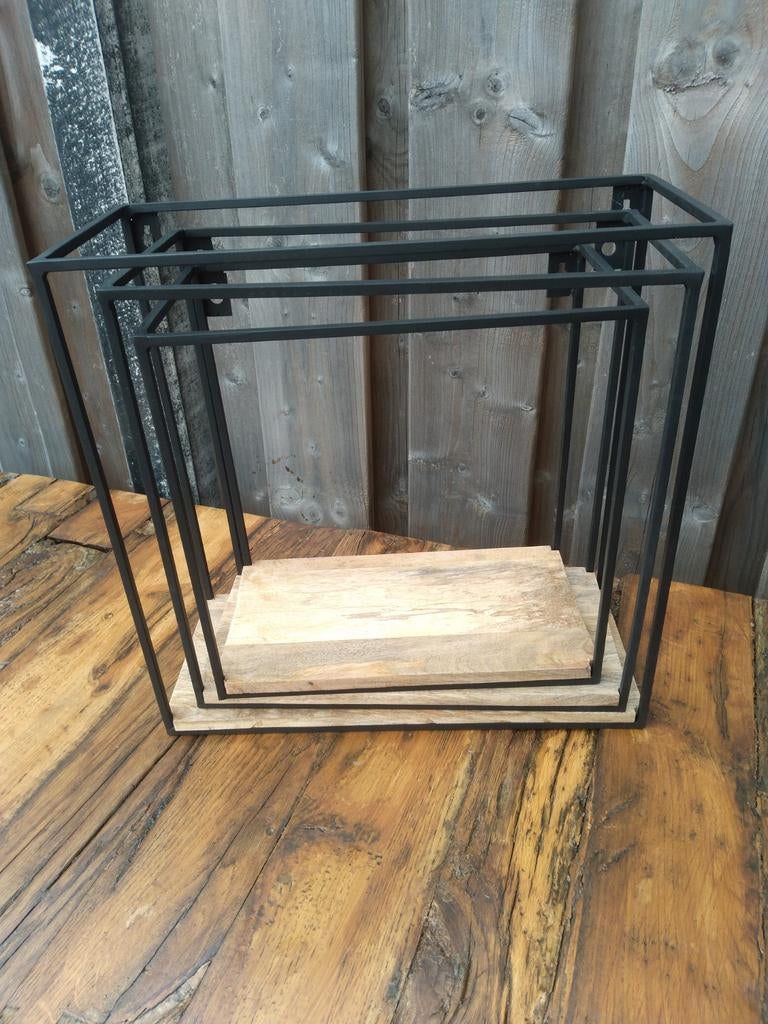 Wand plankjes industriëel 3 stuks set, Huis en Inrichting, Woonaccessoires | Wandplanken en Boekenplanken, Ophalen, Nieuw