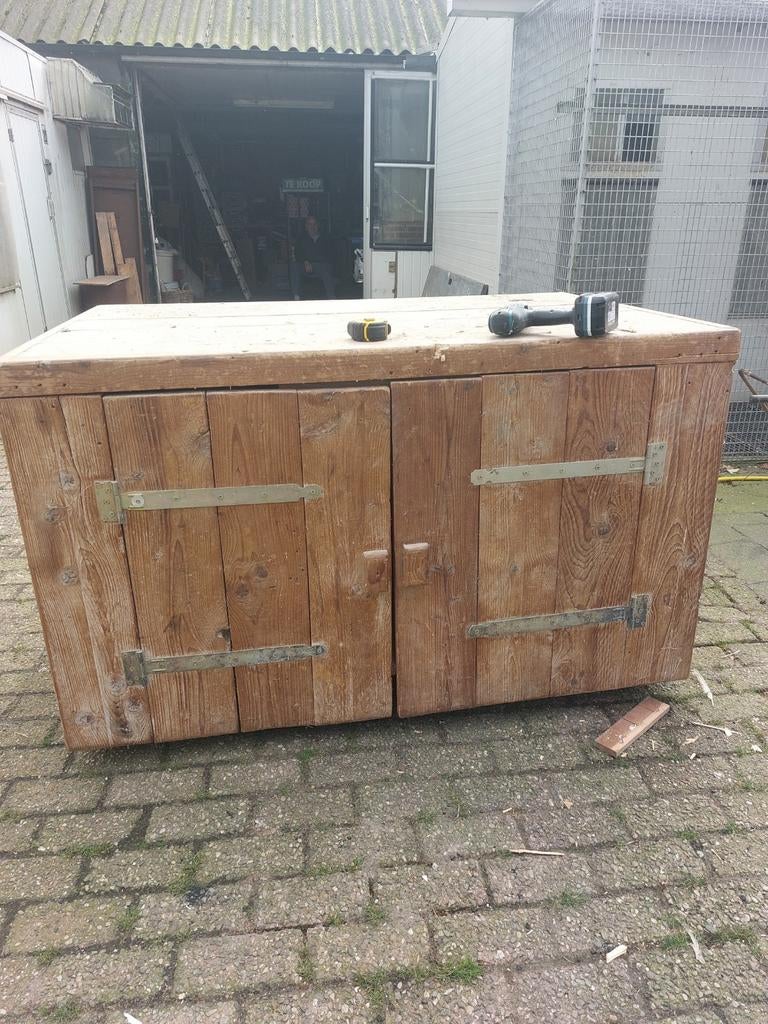 Steigerhout, buitenkeuken, kast, Ophalen, Hout, Overige typen