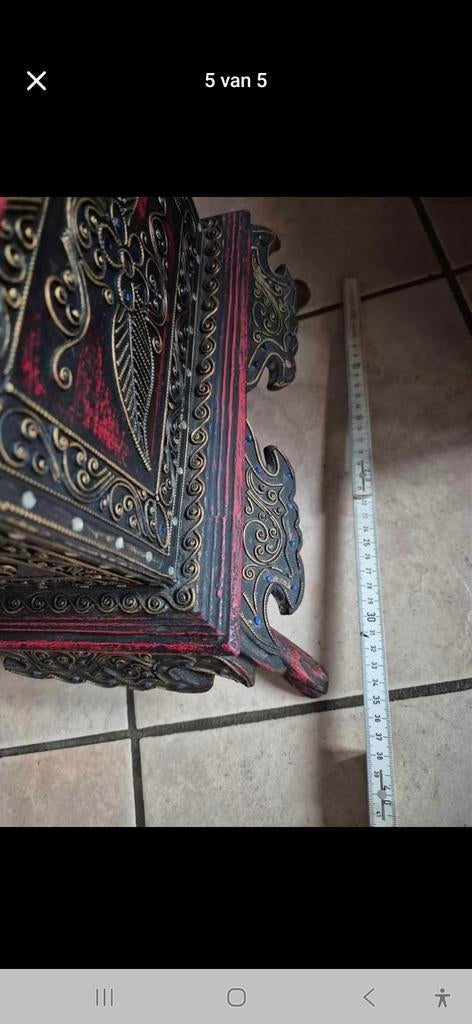 Thaise kist, zo goed als nieuw - Oosterse decoratie, Huis en Inrichting, Woonaccessoires | Kisten, Ophalen, 50 tot 100 cm, Zo goed als nieuw