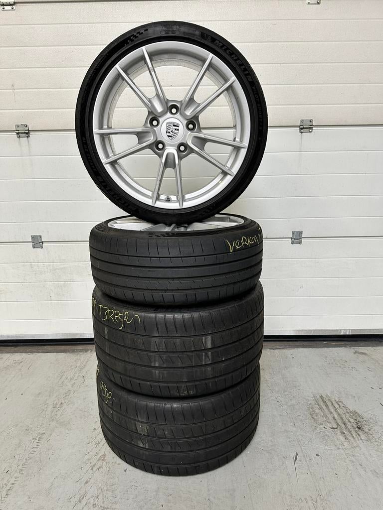 OEM Porsche 992 I Carrera wielset 19 20 inch Michelin zomer, Auto-onderdelen, Banden en Velgen, Ophalen, Gebruikt, Banden en Velgen