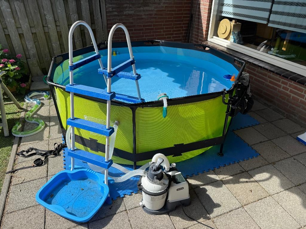 zwembad compleet, Ophalen, Rond, Zo goed als nieuw, Opzetzwembad