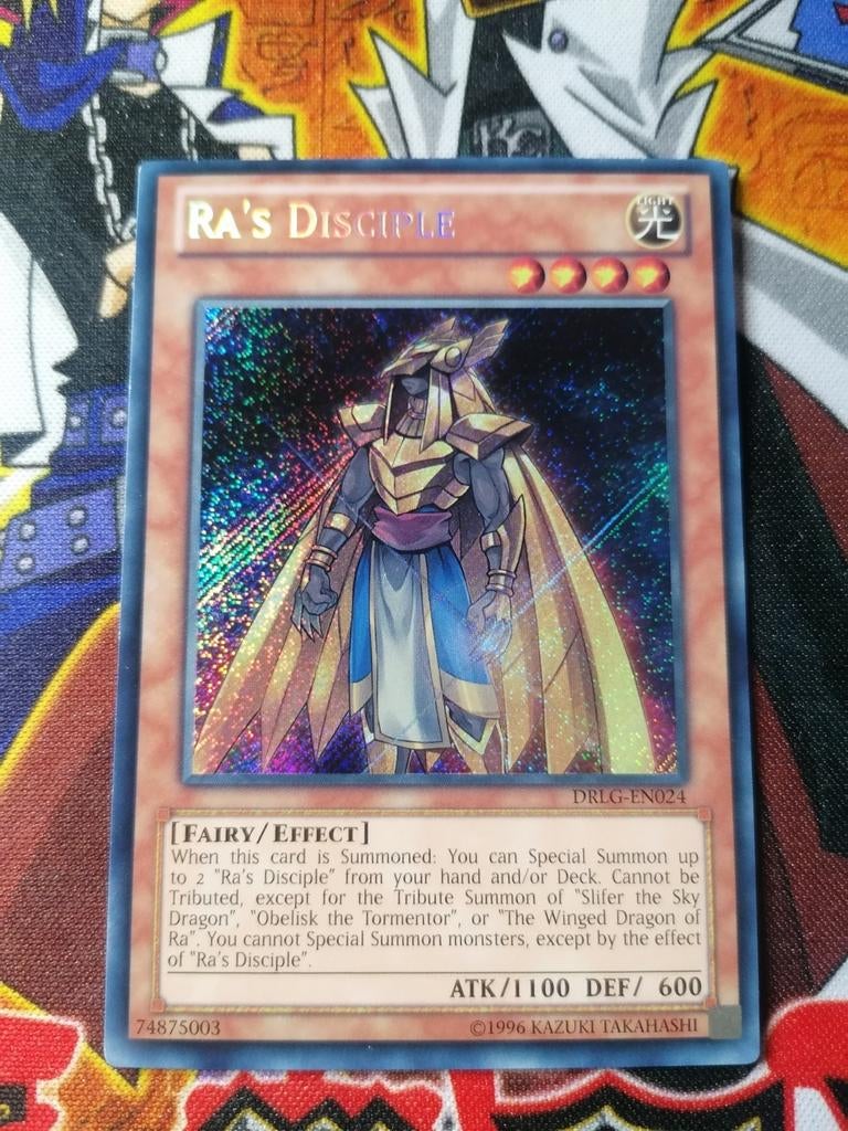 Ra's Disciple - Secret Rare DRLG - Yu-Gi-Oh, Ophalen of Verzenden, Zo goed als nieuw, Foil