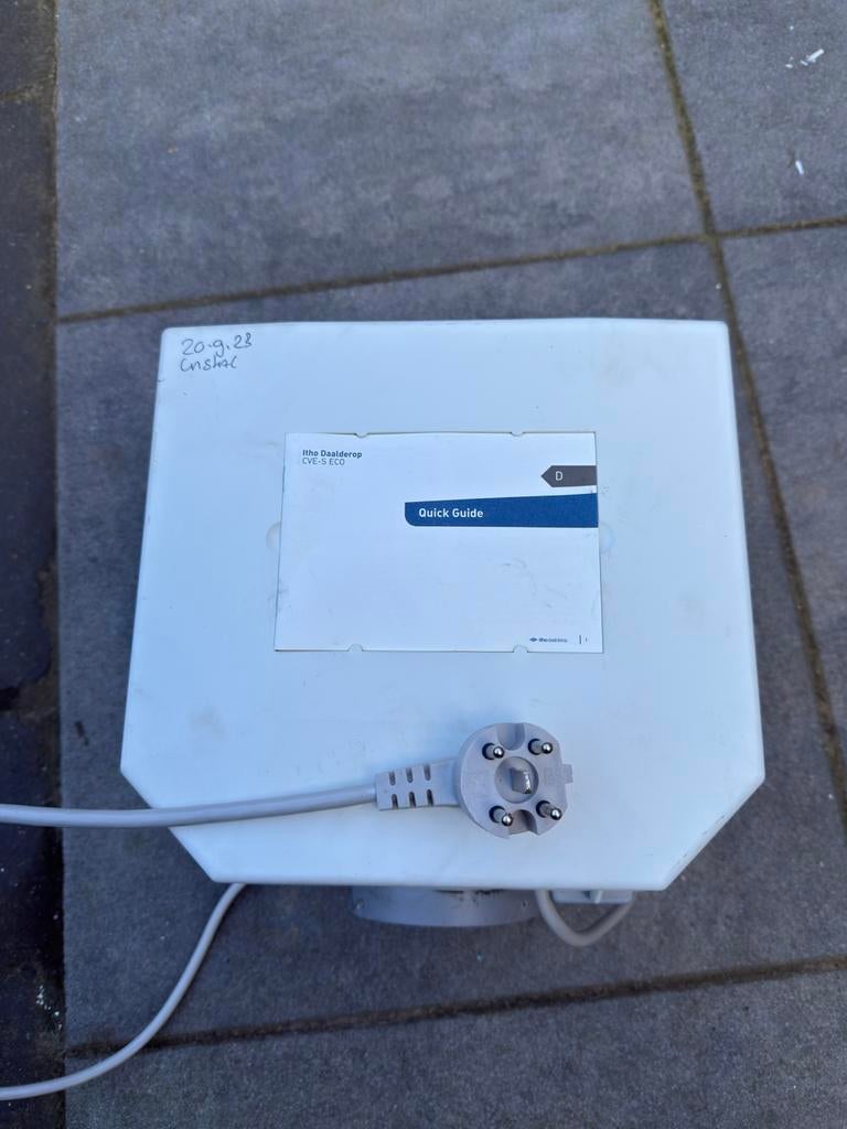 Itho Daalderop CVE-S ECO SP ventilatiebox, Ophalen of Verzenden, Zo goed als nieuw, Ventilator en Afzuiger