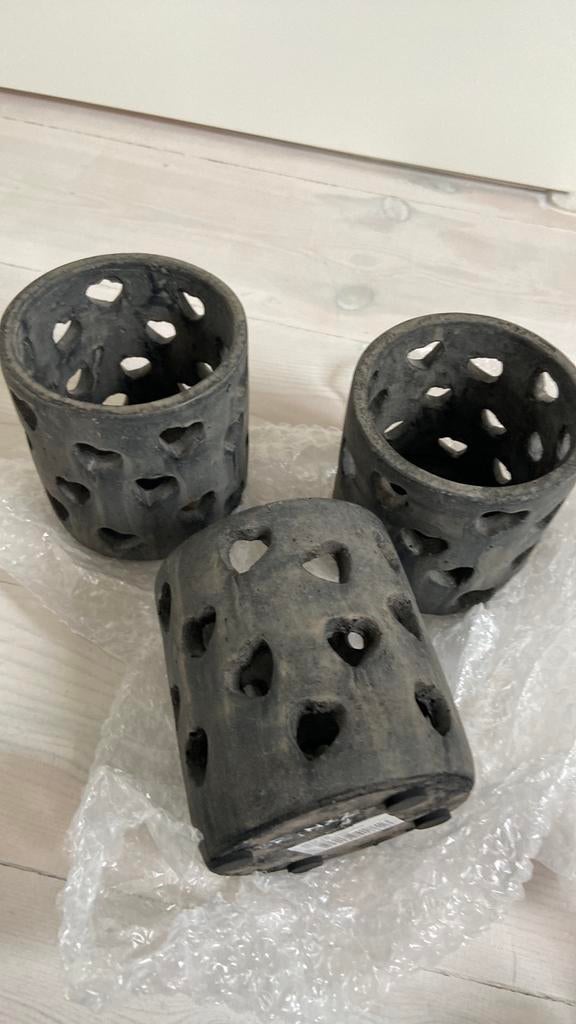 Brynxz windkichtjes met hartjes, Huis en Inrichting, Woonaccessoires | Kandelaars en Kaarsen, Overige materialen, Bruin, Nieuw