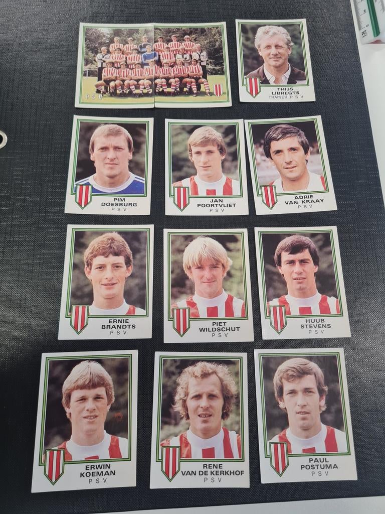 Panini Voetbal 81 PSV stickers en koeman, Ophalen of Verzenden