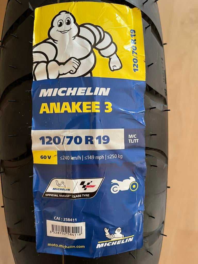 Motorband Michelin Anakee 3 120/70 R19 60 V front, Ophalen, Nieuw