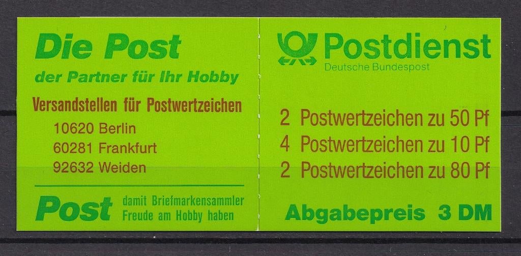 Postzegelboekje  Duitsland, Postzegels en Munten, Postzegels | Europa | Duitsland, Verzenden, 1990 tot heden, Postfris
