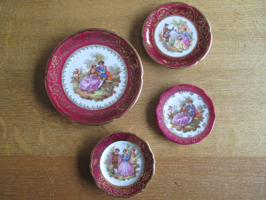 Enkele limouge bordjes France, Ophalen of Verzenden