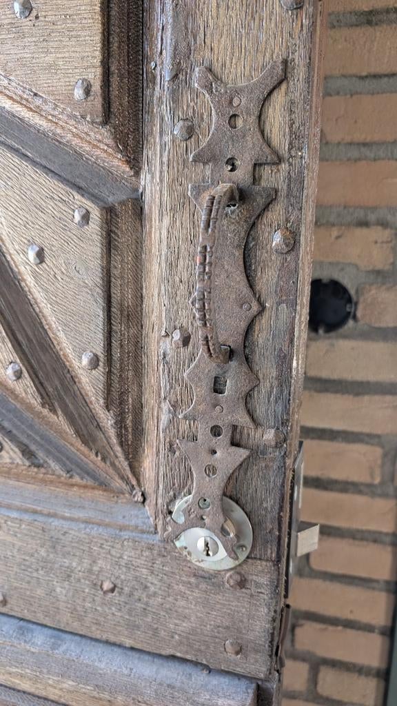 Antieke Franse deur - 2 delig, Doe-het-zelf en Verbouw, Deuren en Horren, Ophalen, Gebruikt, Buitendeur, Minder dan 200 cm