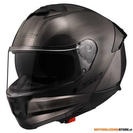 LS2 FF808 Stream II Solid Jeans Integraalhelm, Titanium, Ophalen of Verzenden, Nieuw met kaartje