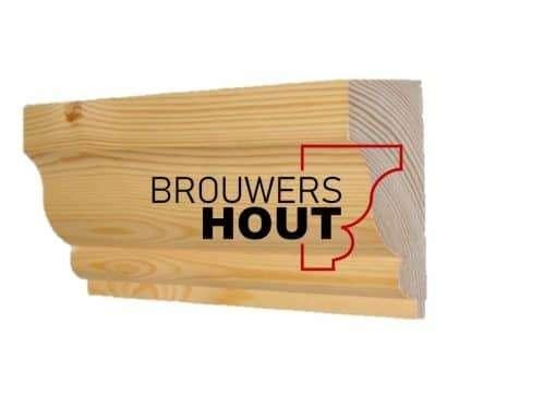 Grenen gootlijst GG001-115 56x115mm. Kijk in onze webshop!, Ophalen, Nieuw, Hout, Minder dan 3 meter