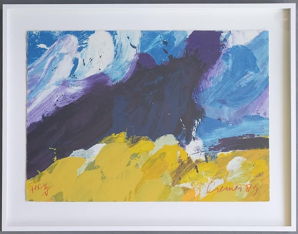 Jan Cremer - Provence I - ingelijste gesigneerde zeefdruk, Ophalen