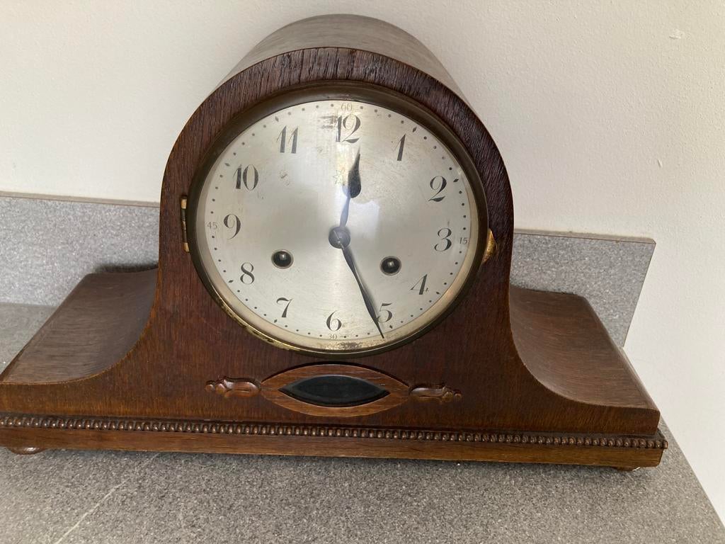 defecte oude Haller mantelklok, Antiek en Kunst, Ophalen of Verzenden