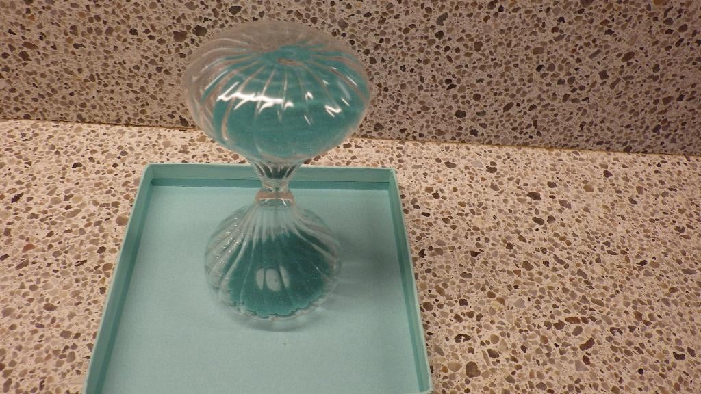 mooie zandloper in doos, Ophalen of Verzenden, Gebruikt