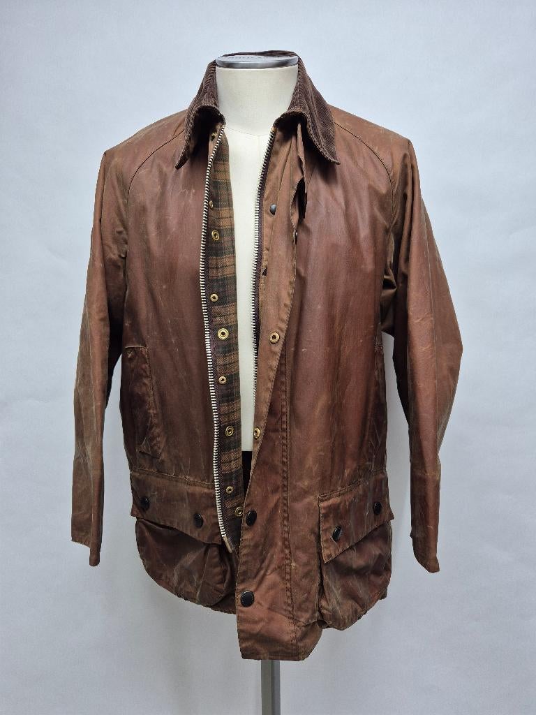 Barbour Beaufort wax jas, C42-107cm Large, Maat 52/54 (L), Barbour, Beige, Ophalen of Verzenden