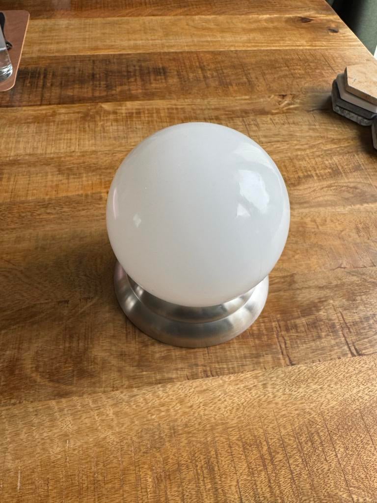 Lillholmen Plafondlamp - Melkglas en Metaal, Ophalen of Verzenden, Gebruikt, Glas