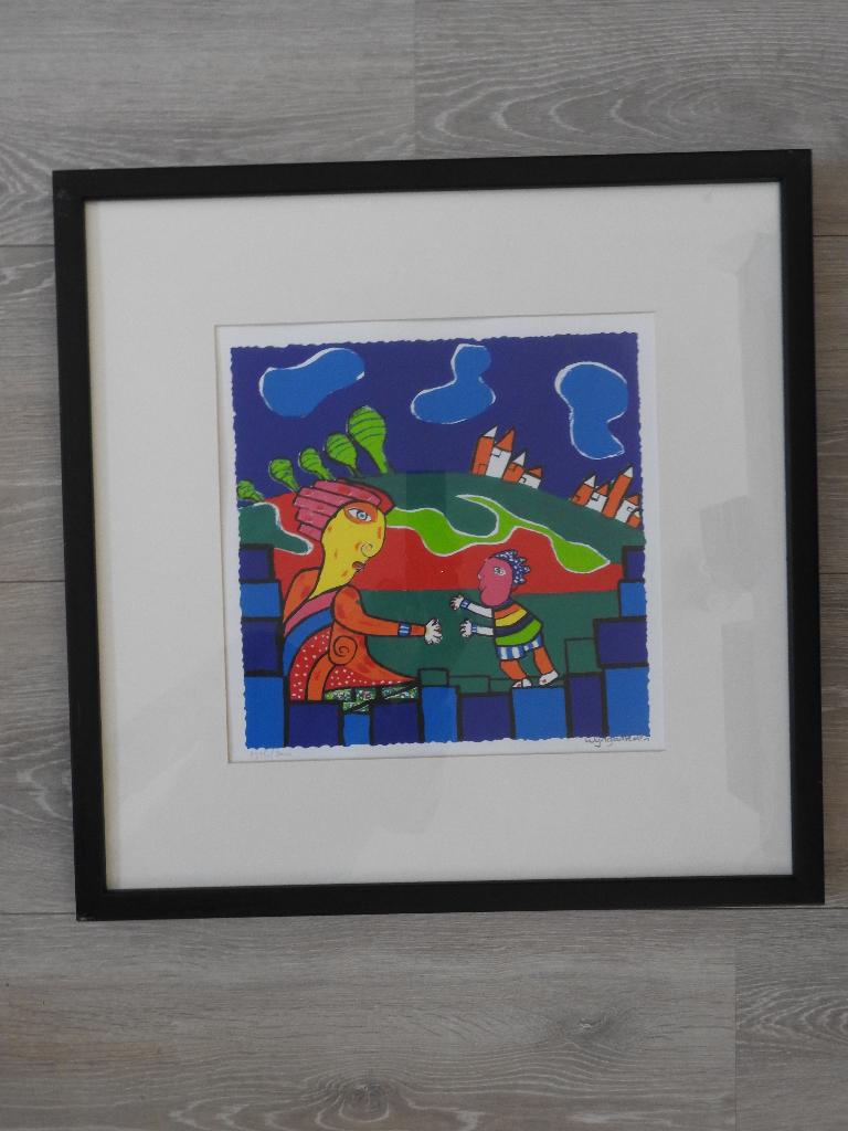 Zeefdruk - Maartje Wijngaarden - 2956/3000 - 53x53 cm, Ophalen