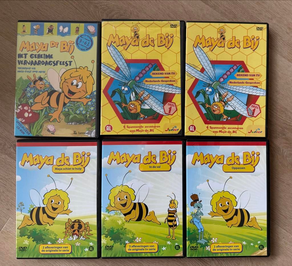 Maya de Bij DVD collectie - 6 DVD's, Gebruikt, Alle leeftijden, Boxset, Ophalen of Verzenden