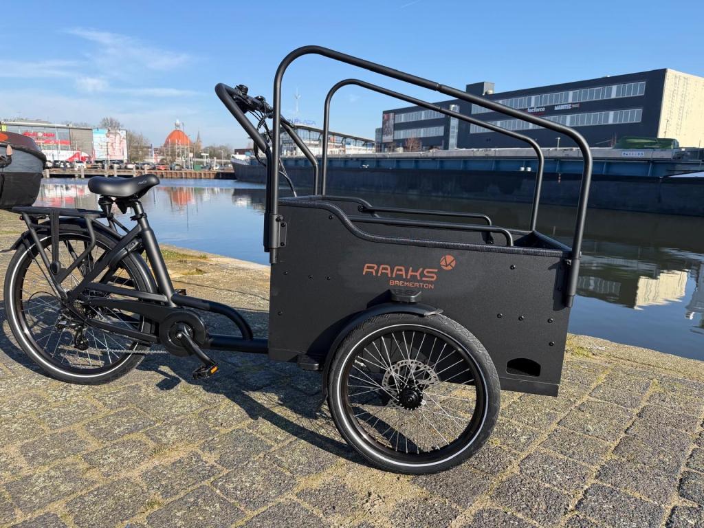 Fietshokje Hoofddorp: Raaks Bremerton e-bakfiets NIEUW, Overige merken, 4 kinderen of meer, Raaks Fietsen, Huif