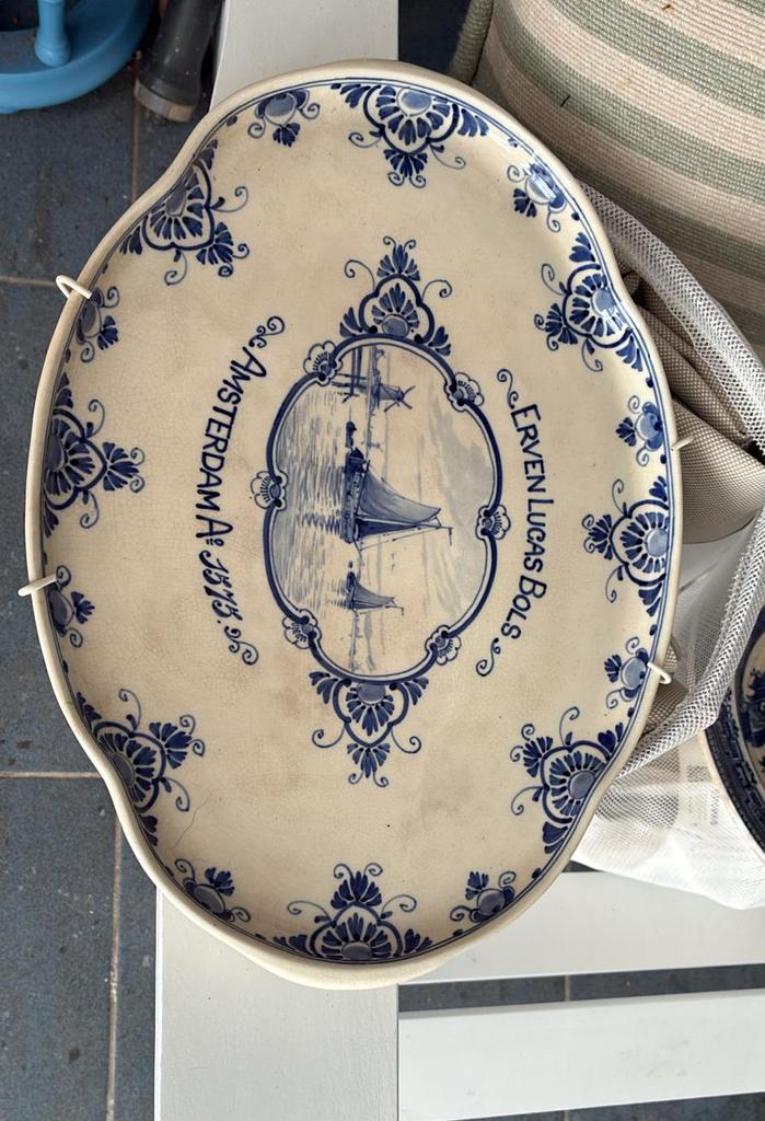 Antiek bord De Porceleyne Fles Bols, Antiek en Kunst, Antiek | Wandborden en Tegels, Ophalen of Verzenden