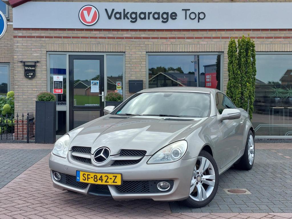 Mercedes-Benz SLK-klasse 200 Cabrio | Cruise | Leder | All-i, 13 km/l, Gebruikt, Zwart, 4 cilinders