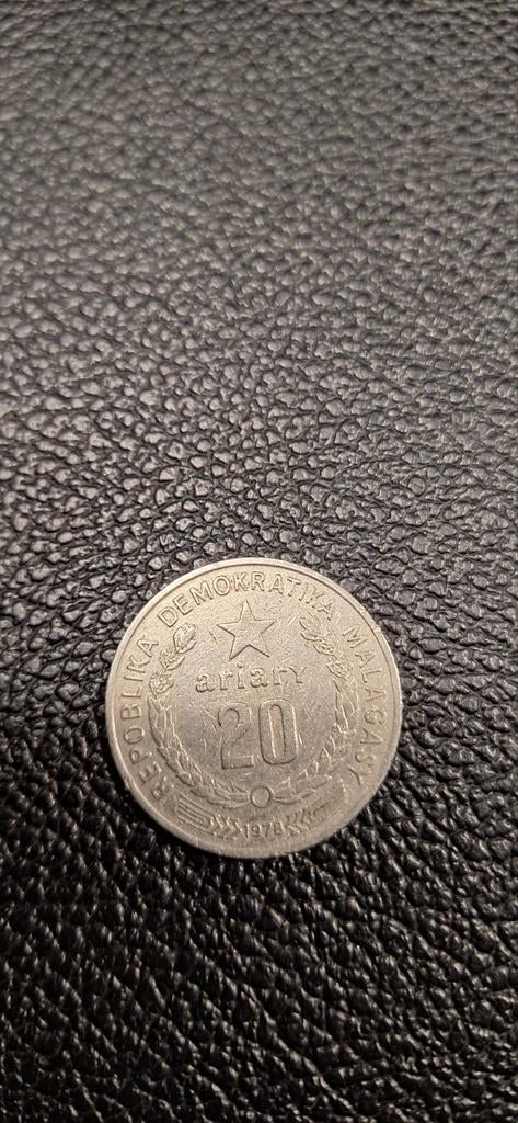 Madagascar 20 ariary 1978 /herdenkingsmunt, Ophalen of Verzenden, Overige landen