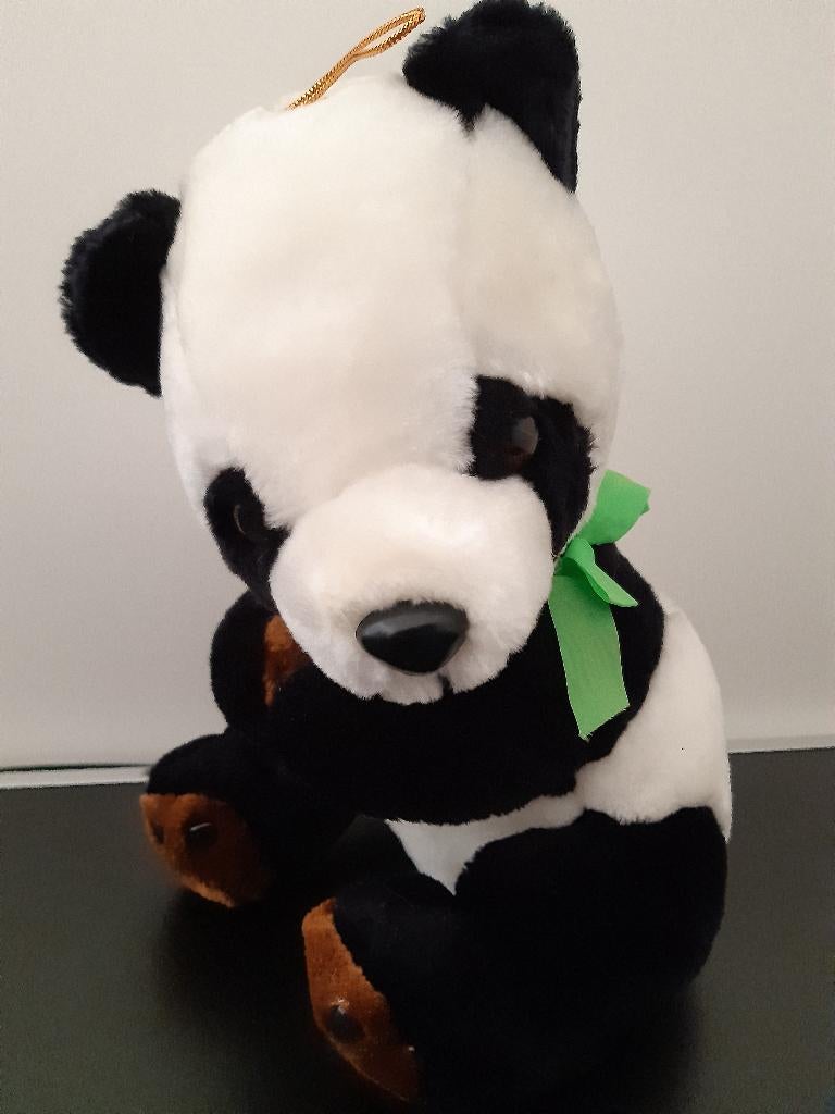 Knuffel panda zwart/wit 25 cm, Ophalen of Verzenden, Nieuw, Overige typen