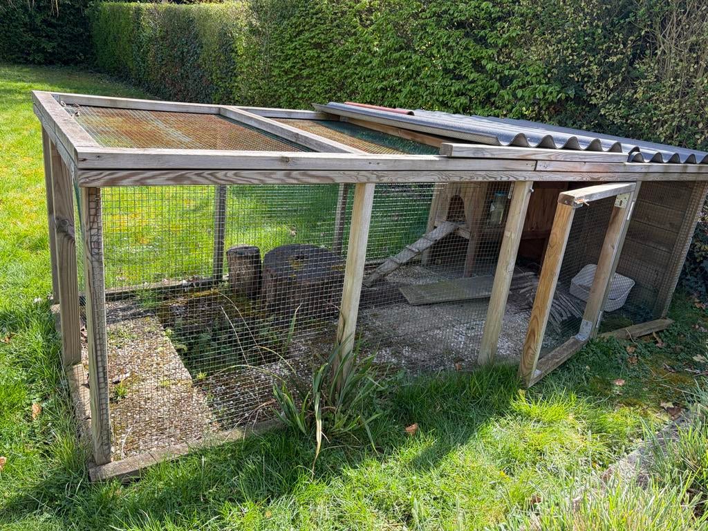 Hok konijnen/kippen/.. buitenhok, Ophalen, 90 cm of meer, Hok, 110 cm of meer