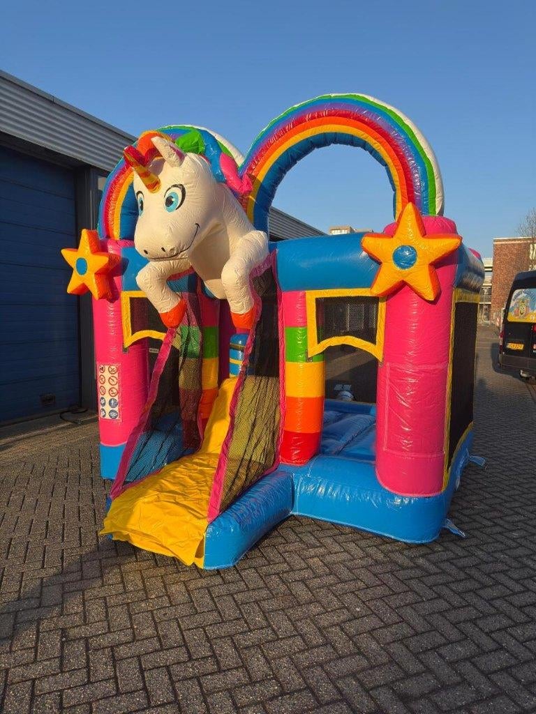 Springkussen huren verhuur feest kinderen luchtkasteel, Ophalen, Zo goed als nieuw, Verjaardag