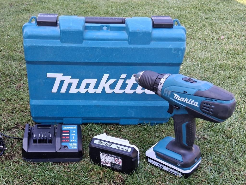 MAKITA ACCUBOORMACHINE SET – DIRECT AAN DE SLAG!, Ophalen of Verzenden, Zo goed als nieuw, Boor- en Schroefmachine