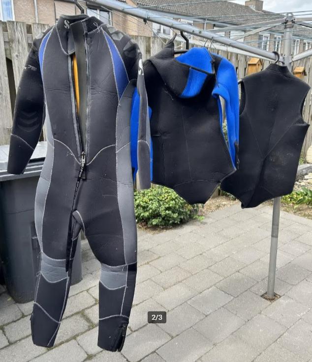 Scubapro onder en bovenpak maat XL, Watersport en Boten, Duiken, Ophalen of Verzenden, Gebruikt, Duikpak
