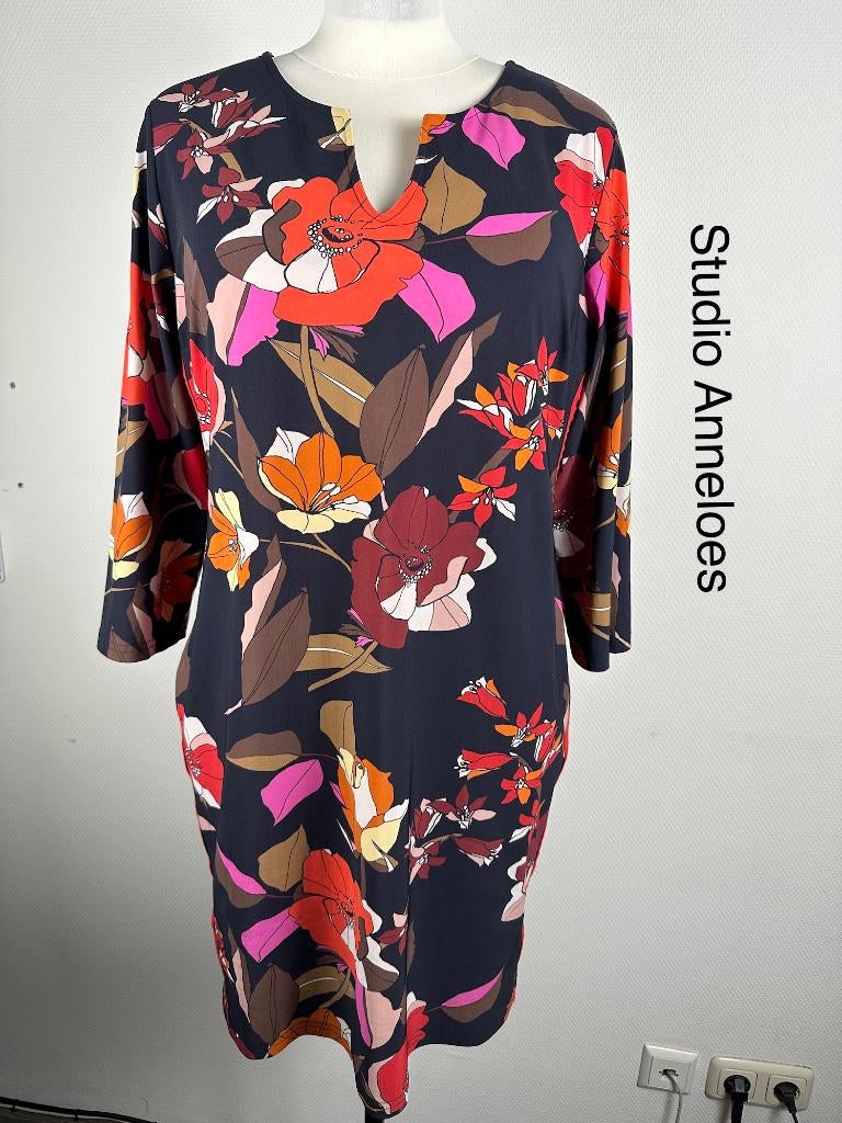 Studio Anneloes Jurk  (mt: 42) GR/9889, Studio Anneloes, Blauw, Studio Anneloes, Maat 42/44 (L)