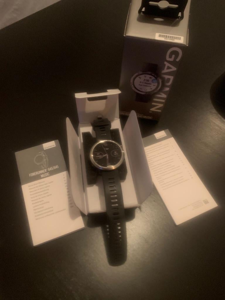Garmin Forerunner 645 Music, GARMIN, Gebruikt, Zwart, Ophalen of Verzenden
