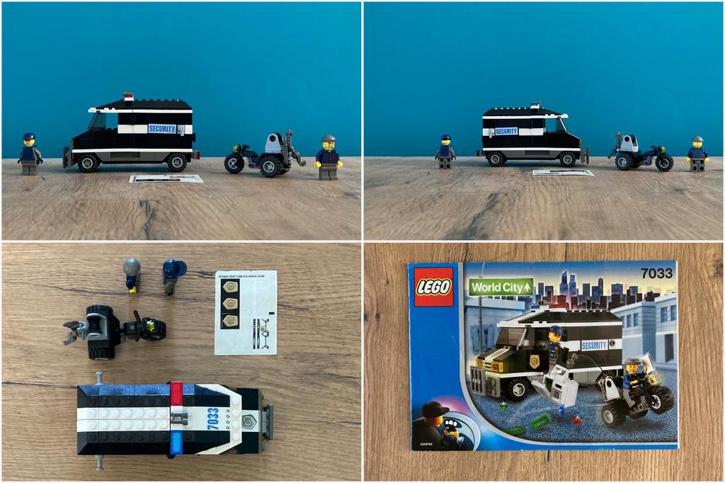 Lego World City 7033 Armored Car Action (pantserwagen), Ophalen, Gebruikt