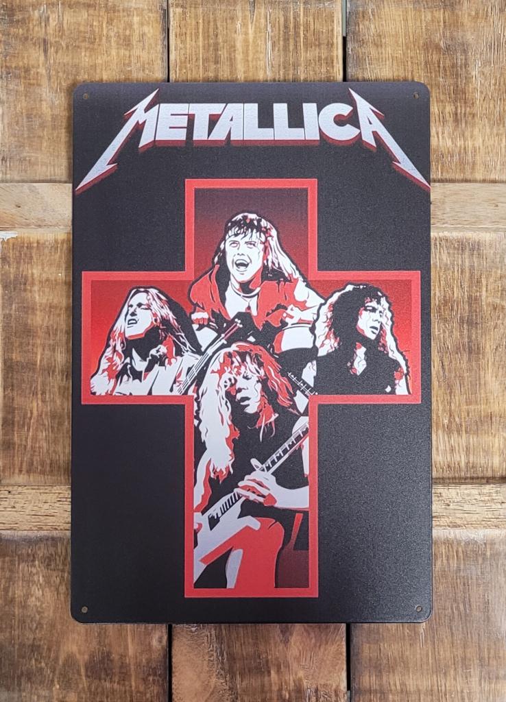 Metallica Master of Puppets reclamebord van metaal deco, Info@deconoord.nl, Deco Noord, Nieuw, Ophalen of Verzenden
