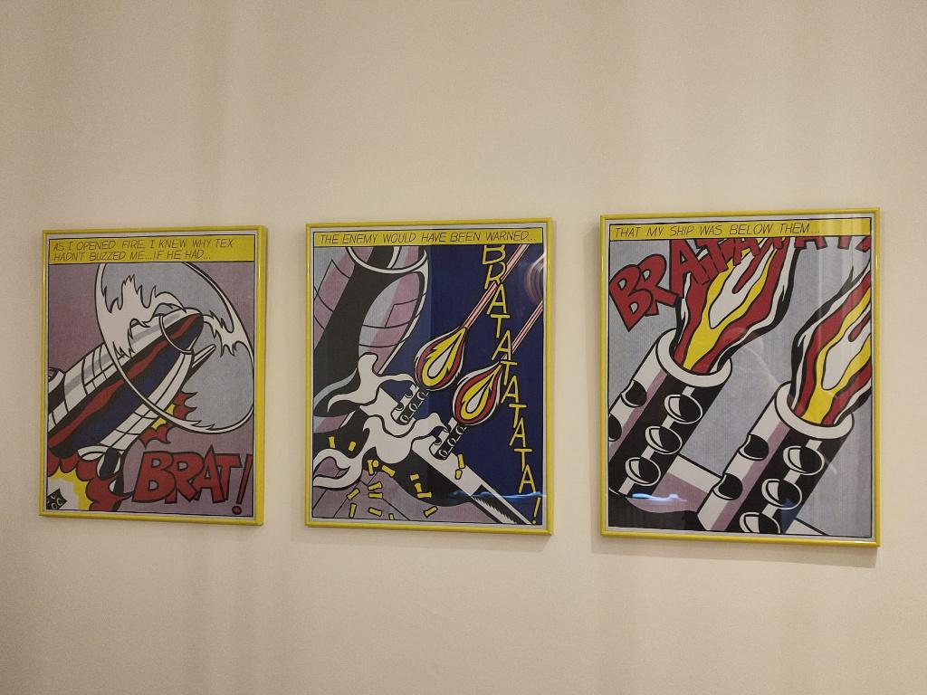 Roy Lichtenstein Triptiek "As I Opened Fire", Antiek en Kunst, Kunst | Litho's en Zeefdrukken, Ophalen of Verzenden