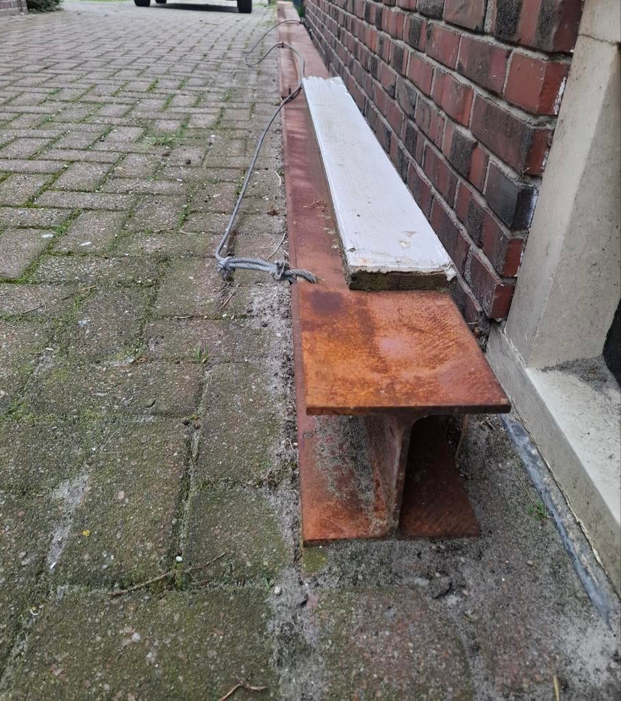 Stalen H balk 640cm, Doe-het-zelf en Verbouw, Metalen, Ophalen, Gebruikt, IJzer