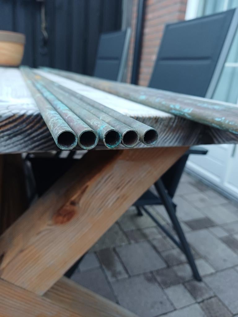 Koperen leidingen 6x15mm en 5x12mm, Overige materialen, Minder dan 20 mm, Overige typen, Ophalen of Verzenden