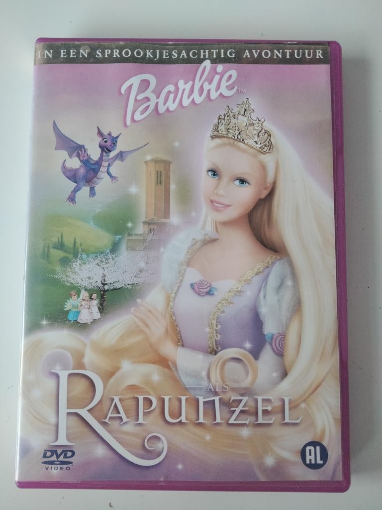Barbie dvd - Rapunzel, Cd's en Dvd's, Dvd's | Tekenfilms en Animatie, Overige typen, Ophalen of Verzenden, Zo goed als nieuw, Alle leeftijden