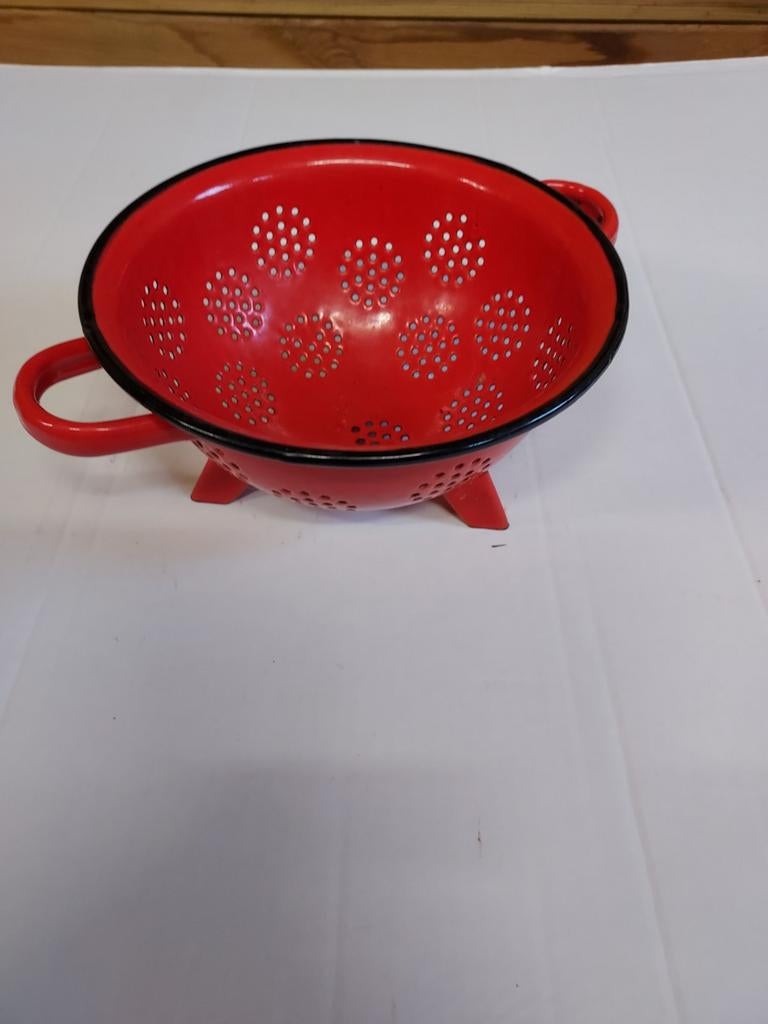 emaile vergiet rood, Ophalen of Verzenden, Gebruikt, Gietijzer