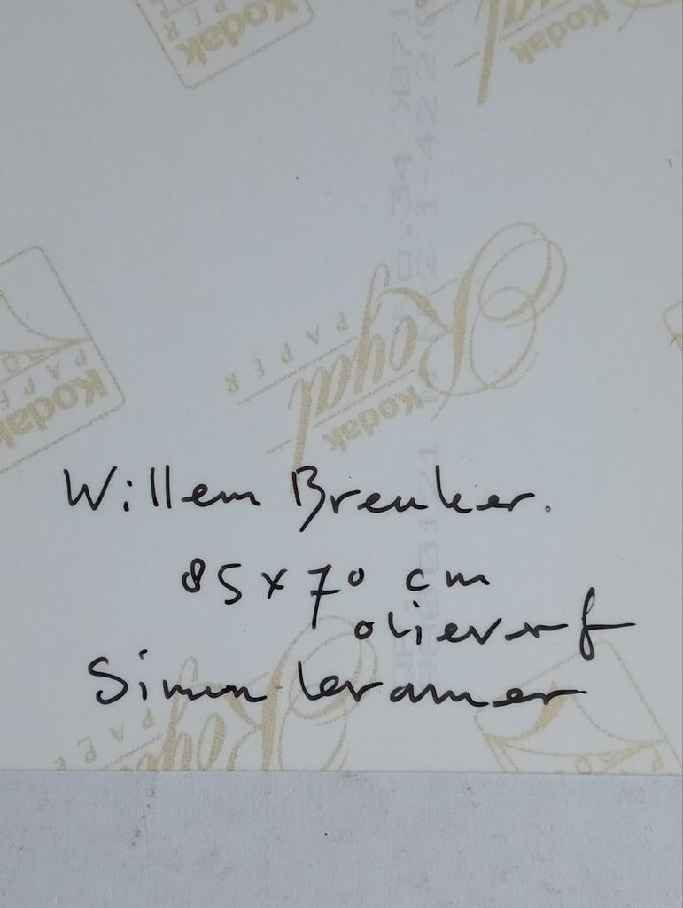 Simon Kramer atelier foto portret Willem Breuker gesigneerd, Ophalen of Verzenden