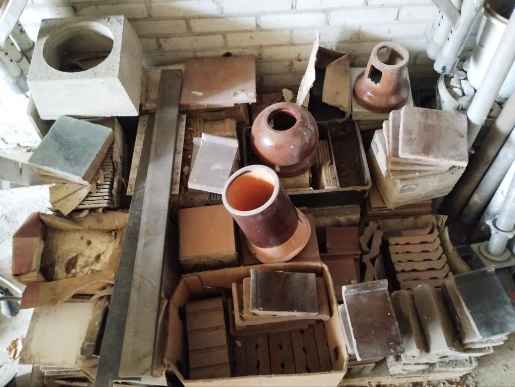 restanten tegels, raamdorpelstenen,  plavuizen., Ophalen, 60 cm of meer, Keramiek, Minder dan 5 m²