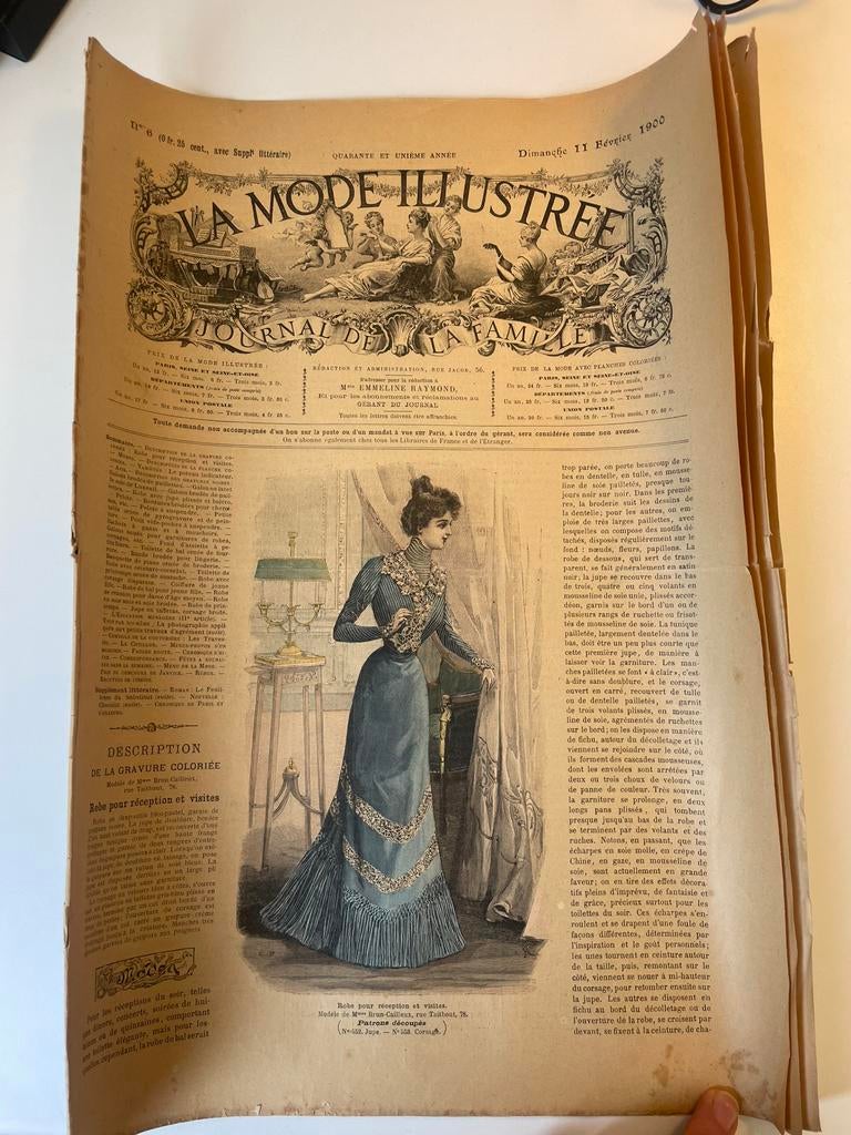 La mode illustree 11 februari 1900, Ophalen