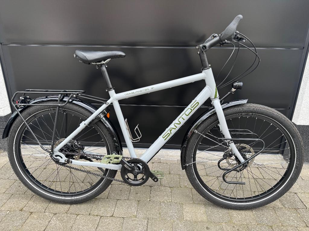 Santos Travelmaster 3+ Rohloff Riem Schijfrem NIEUWSTAAT!!!, Fietsen en Brommers, 10 tot 15 versnellingen, 53 tot 57 cm, Ophalen