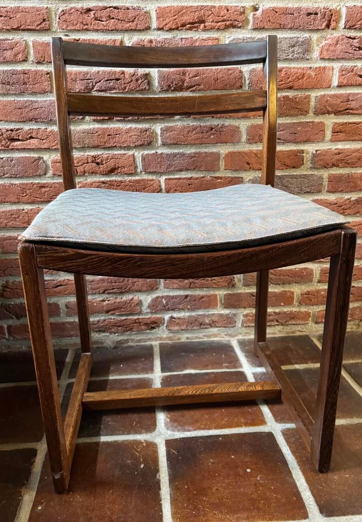 Eetkamerstoelen retro, Huis en Inrichting, Stoelen, Gebruikt, Vijf, Zes of meer stoelen, Hout, Bruin, Ophalen